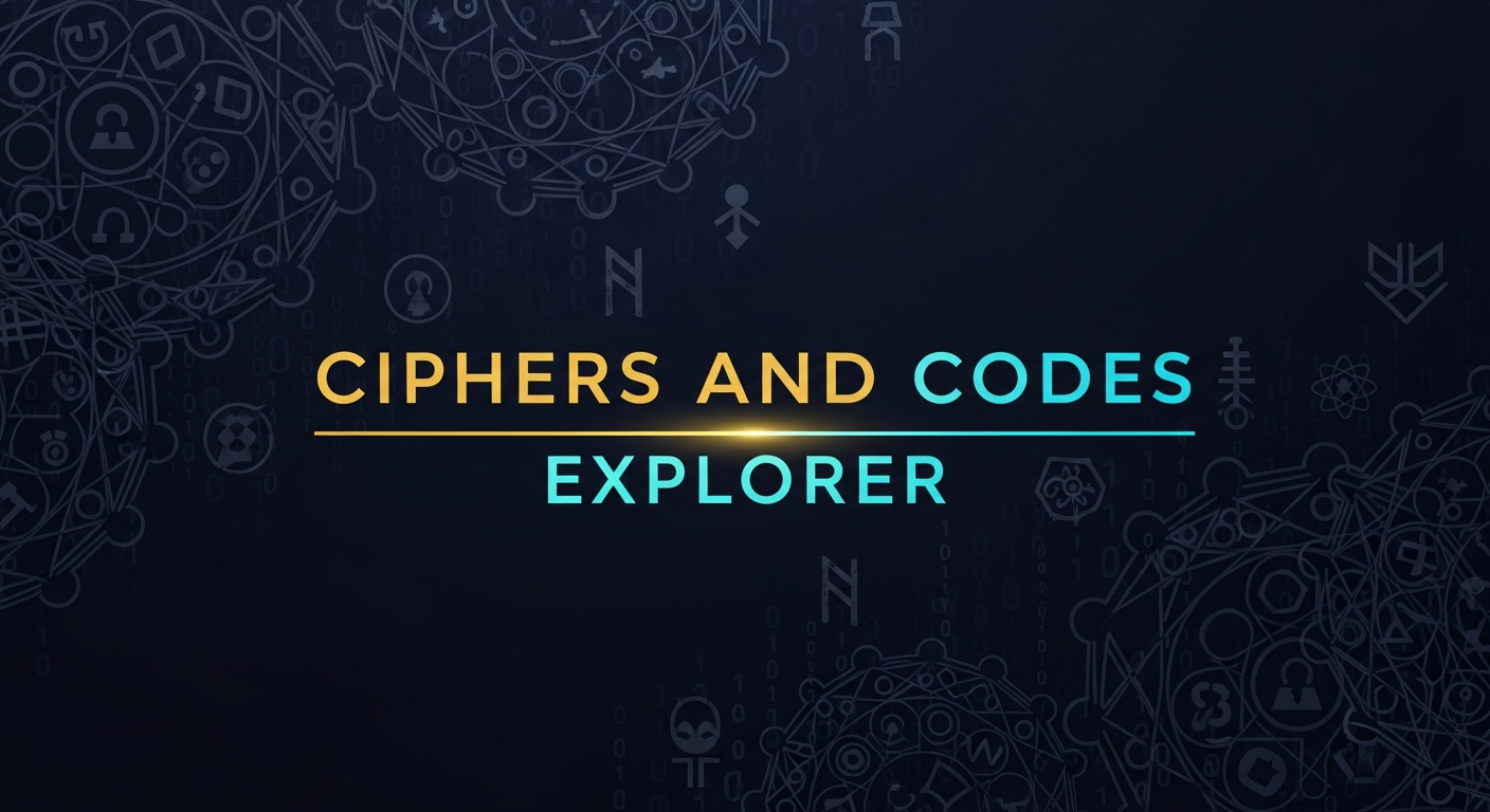 Ciphers & Codes Explorer - Learn Cryptography & Encryption Online ...